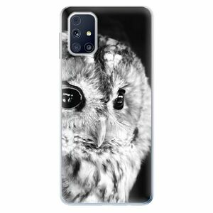 Odolné silikonové pouzdro iSaprio - BW Owl - Samsung Galaxy M31s obraz