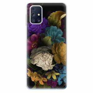 Odolné silikonové pouzdro iSaprio - Dark Flowers - Samsung Galaxy M31s obraz