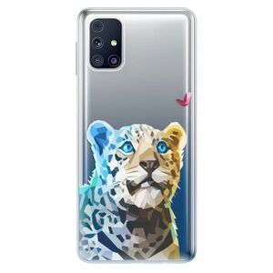 Odolné silikonové pouzdro iSaprio - Leopard With Butterfly - Samsung Galaxy M31s obraz