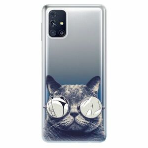 Odolné silikonové pouzdro iSaprio - Crazy Cat 01 - Samsung Galaxy M31s obraz