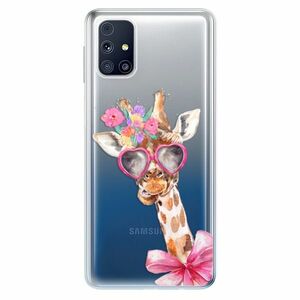 Odolné silikonové pouzdro iSaprio - Lady Giraffe - Samsung Galaxy M31s obraz