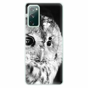 Odolné silikonové pouzdro iSaprio - BW Owl - Samsung Galaxy S20 FE obraz