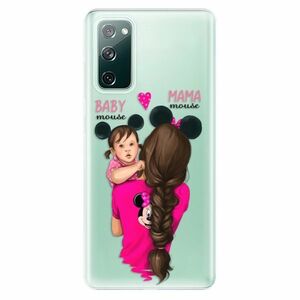 Odolné silikonové pouzdro iSaprio - Mama Mouse Brunette and Girl - Samsung Galaxy S20 FE obraz