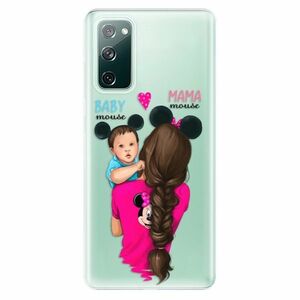 Odolné silikonové pouzdro iSaprio - Mama Mouse Brunette and Boy - Samsung Galaxy S20 FE obraz