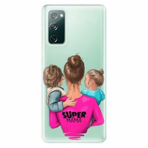 Odolné silikonové pouzdro iSaprio - Super Mama - Boy and Girl - Samsung Galaxy S20 FE obraz