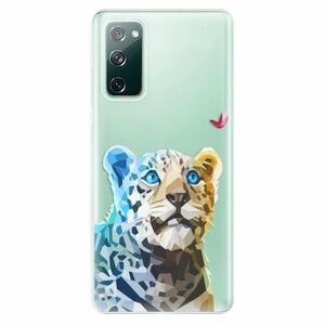 Odolné silikonové pouzdro iSaprio - Leopard With Butterfly - Samsung Galaxy S20 FE obraz