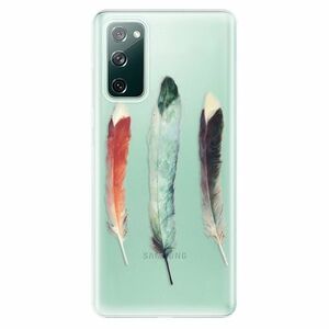 Odolné silikonové pouzdro iSaprio - Three Feathers - Samsung Galaxy S20 FE obraz