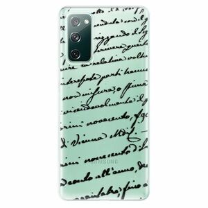 Odolné silikonové pouzdro iSaprio - Handwriting 01 - black - Samsung Galaxy S20 FE obraz