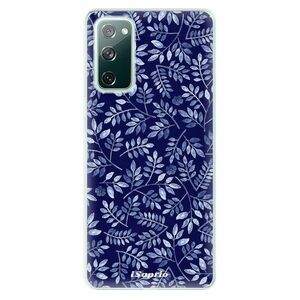 Odolné silikonové pouzdro iSaprio - Blue Leaves 05 - Samsung Galaxy S20 FE obraz