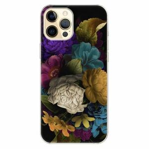 Odolné silikonové pouzdro iSaprio - Dark Flowers - iPhone 12 Pro Max obraz