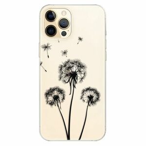 Odolné silikonové pouzdro iSaprio - Three Dandelions - black - iPhone 12 Pro Max obraz