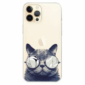 Odolné silikonové pouzdro iSaprio - Crazy Cat 01 - iPhone 12 Pro Max obraz