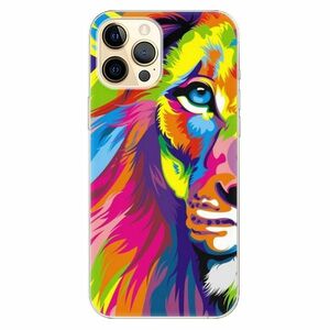 Odolné silikonové pouzdro iSaprio - Rainbow Lion - iPhone 12 Pro Max obraz