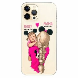 Odolné silikonové pouzdro iSaprio - Mama Mouse Blond and Girl - iPhone 12 Pro obraz