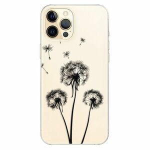 Odolné silikonové pouzdro iSaprio - Three Dandelions - black - iPhone 12 Pro obraz