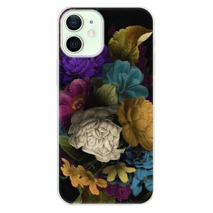Odolné silikonové pouzdro iSaprio - Dark Flowers - iPhone 12 obraz