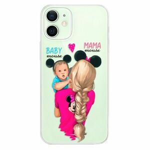 Odolné silikonové pouzdro iSaprio - Mama Mouse Blonde and Boy - iPhone 12 obraz