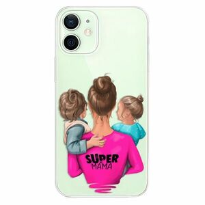 Odolné silikonové pouzdro iSaprio - Super Mama - Boy and Girl - iPhone 12 obraz