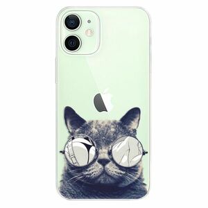 Odolné silikonové pouzdro iSaprio - Crazy Cat 01 - iPhone 12 obraz