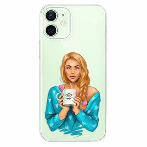Odolné silikonové pouzdro iSaprio - Coffe Now - Redhead - iPhone 12 mini obraz