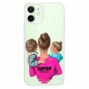 Odolné silikonové pouzdro iSaprio - Super Mama - Boy and Girl - iPhone 12 mini obraz