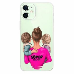 Odolné silikonové pouzdro iSaprio - Super Mama - Two Boys - iPhone 12 mini obraz