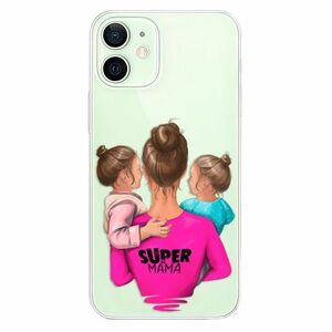 Odolné silikonové pouzdro iSaprio - Super Mama - Two Girls - iPhone 12 mini obraz