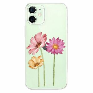 Odolné silikonové pouzdro iSaprio - Three Flowers - iPhone 12 mini obraz