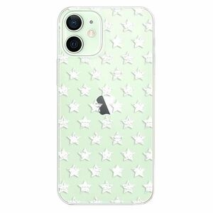 Odolné silikonové pouzdro iSaprio - Stars Pattern - white - iPhone 12 mini obraz