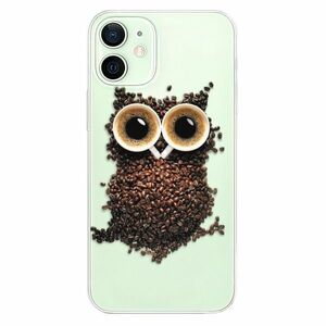 Odolné silikonové pouzdro iSaprio - Owl And Coffee - iPhone 12 mini obraz