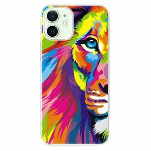 Odolné silikonové pouzdro iSaprio - Rainbow Lion - iPhone 12 mini obraz