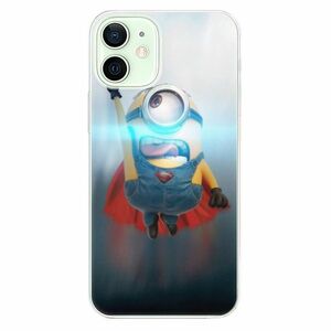 Odolné silikonové pouzdro iSaprio - Mimons Superman 02 - iPhone 12 mini obraz