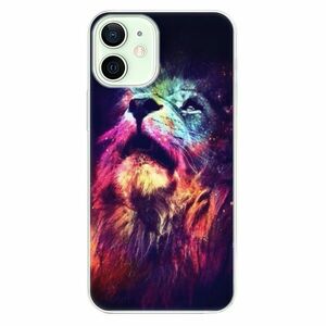 Odolné silikonové pouzdro iSaprio - Lion in Colors - iPhone 12 mini obraz