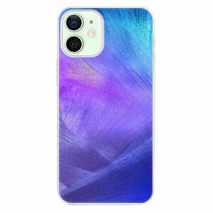 Odolné silikonové pouzdro iSaprio - Purple Feathers - iPhone 12 mini obraz