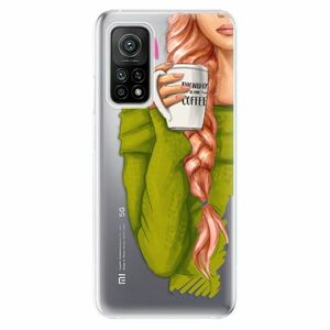 Odolné silikonové pouzdro iSaprio - My Coffe and Redhead Girl - Xiaomi Mi 10T / Mi 10T Pro obraz