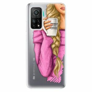 Odolné silikonové pouzdro iSaprio - My Coffe and Blond Girl - Xiaomi Mi 10T / Mi 10T Pro obraz