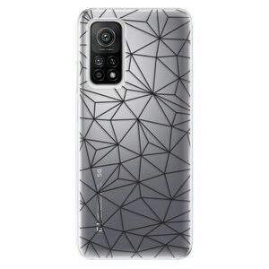 Odolné silikonové pouzdro iSaprio - Abstract Triangles 03 - black - Xiaomi Mi 10T / Mi 10T Pro obraz