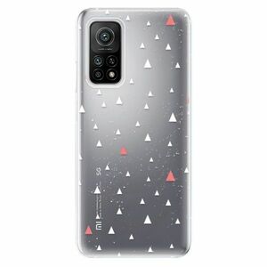 Odolné silikonové pouzdro iSaprio - Abstract Triangles 02 - white - Xiaomi Mi 10T / Mi 10T Pro obraz