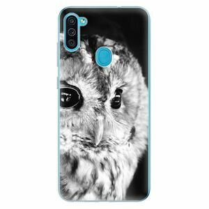 Odolné silikonové pouzdro iSaprio - BW Owl - Samsung Galaxy M11 obraz
