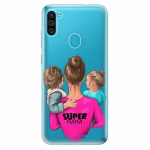 Odolné silikonové pouzdro iSaprio - Super Mama - Boy and Girl - Samsung Galaxy M11 obraz