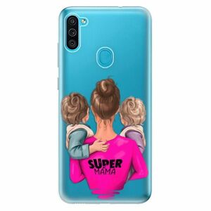 Odolné silikonové pouzdro iSaprio - Super Mama - Two Boys - Samsung Galaxy M11 obraz
