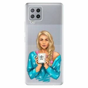 Odolné silikonové pouzdro iSaprio - Coffe Now - Blond - Samsung Galaxy A42 obraz