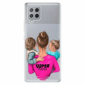Odolné silikonové pouzdro iSaprio - Super Mama - Boy and Girl - Samsung Galaxy A42 obraz