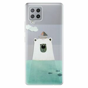 Odolné silikonové pouzdro iSaprio - Bear With Boat - Samsung Galaxy A42 obraz