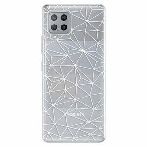 Odolné silikonové pouzdro iSaprio - Abstract Triangles 03 - white - Samsung Galaxy A42 obraz