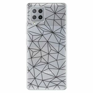 Odolné silikonové pouzdro iSaprio - Abstract Triangles 03 - black - Samsung Galaxy A42 obraz