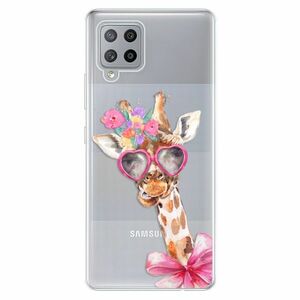 Odolné silikonové pouzdro iSaprio - Lady Giraffe - Samsung Galaxy A42 obraz