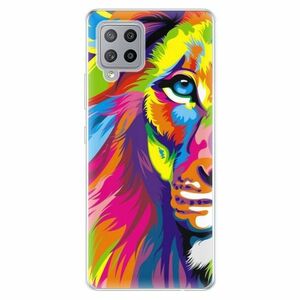 Odolné silikonové pouzdro iSaprio - Rainbow Lion - Samsung Galaxy A42 obraz