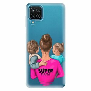 Odolné silikonové pouzdro iSaprio - Super Mama - Boy and Girl - Samsung Galaxy A12 obraz