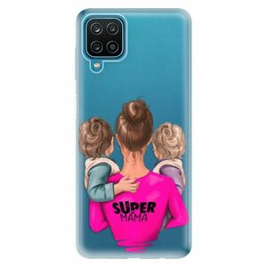 Odolné silikonové pouzdro iSaprio - Super Mama - Two Boys - Samsung Galaxy A12 obraz